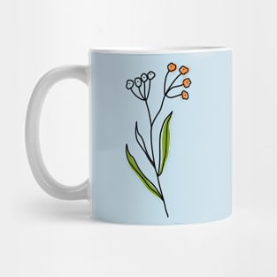 Simple cute leaf & flower 2 Mug